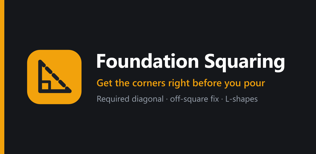 Foundation Squaring Calculator feature graphic