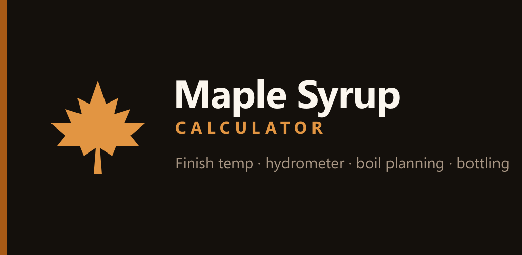 Maple Syrup Calculator feature graphic