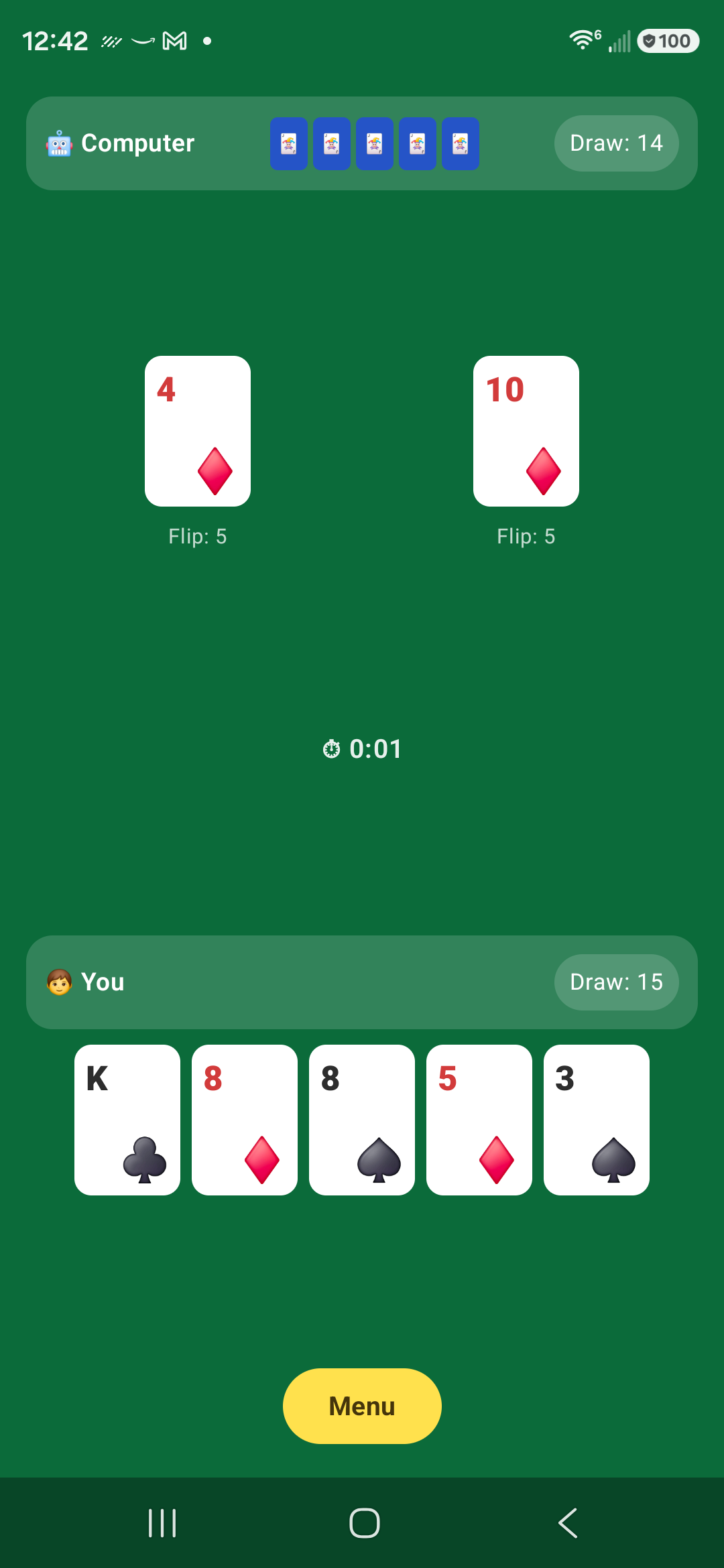 Speed Duel gameplay